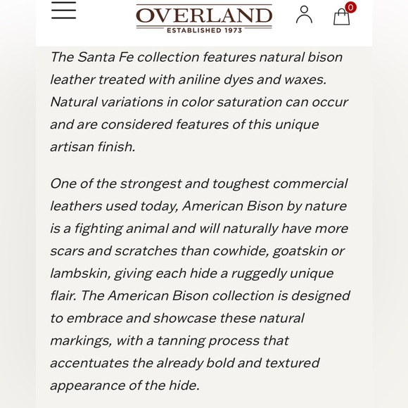 Overland Leather Wristlet- Like New - Picture 10 of 12